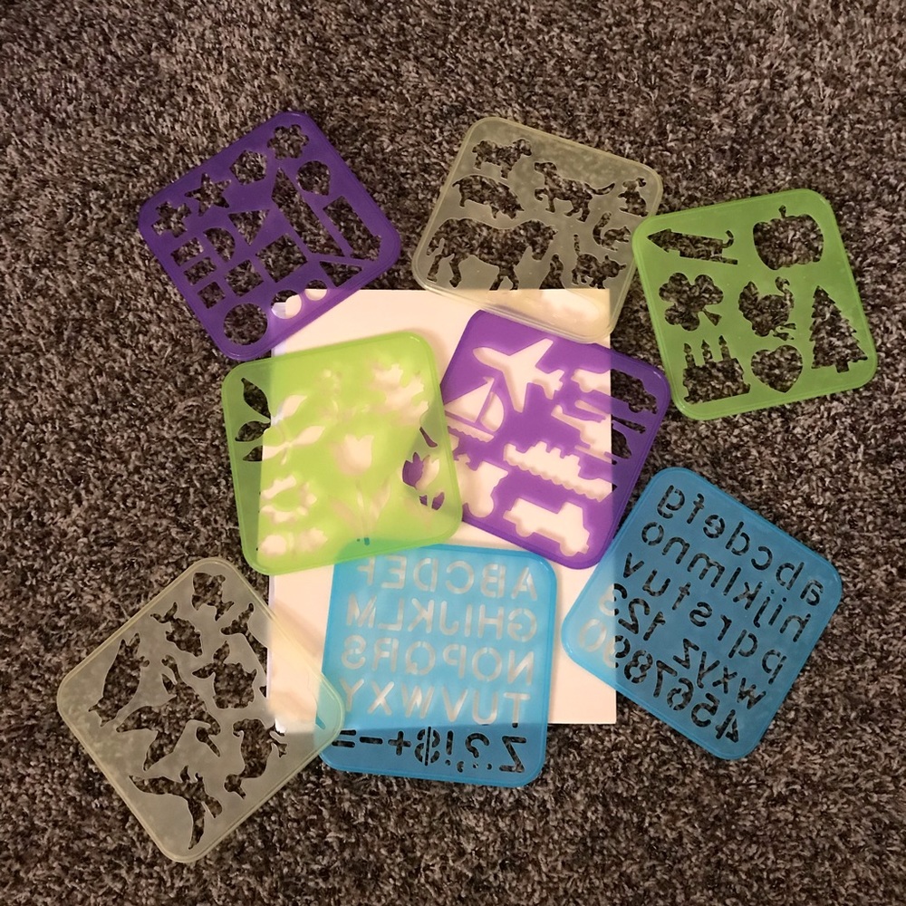 Tupperware stencils